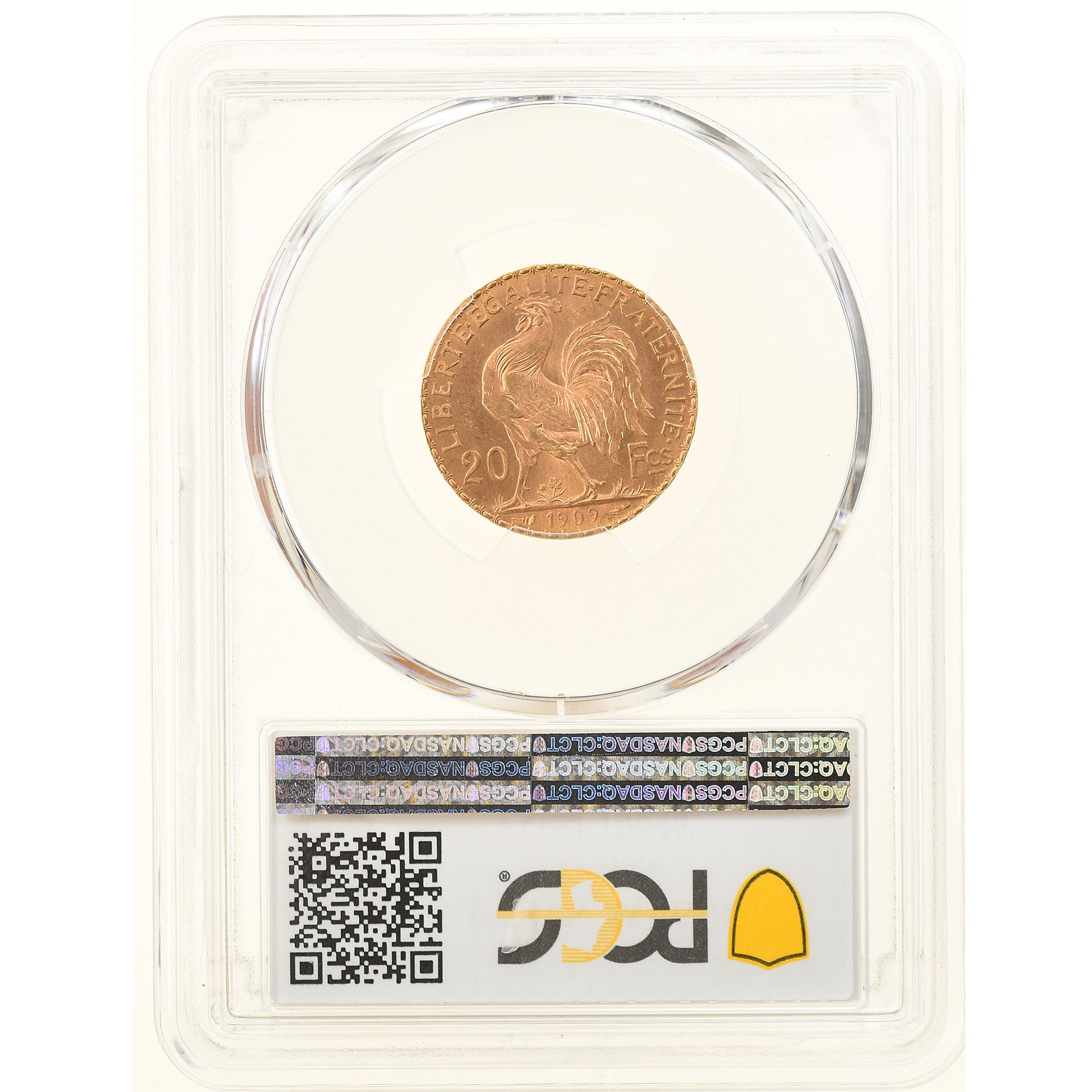 Coin, France, Marianne, 20 Francs, 1909, Paris, PCGS, MS66+, MS(65-70), Gold