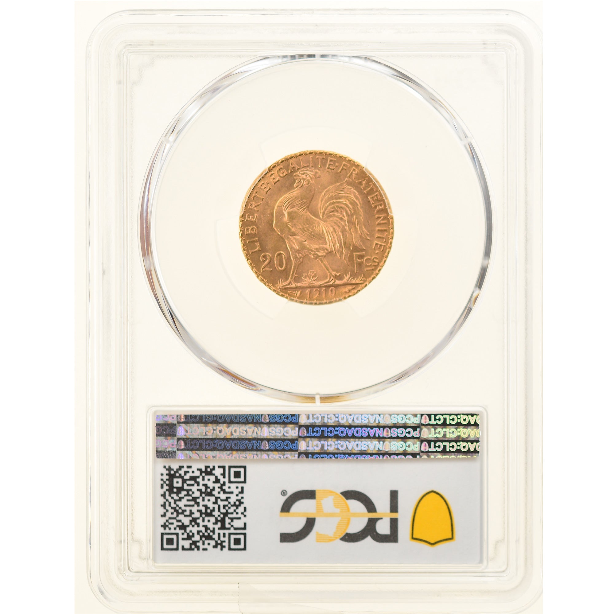 Coin, France, Marianne, 20 Francs, 1910, Paris, PCGS, MS66, MS(65-70), Gold