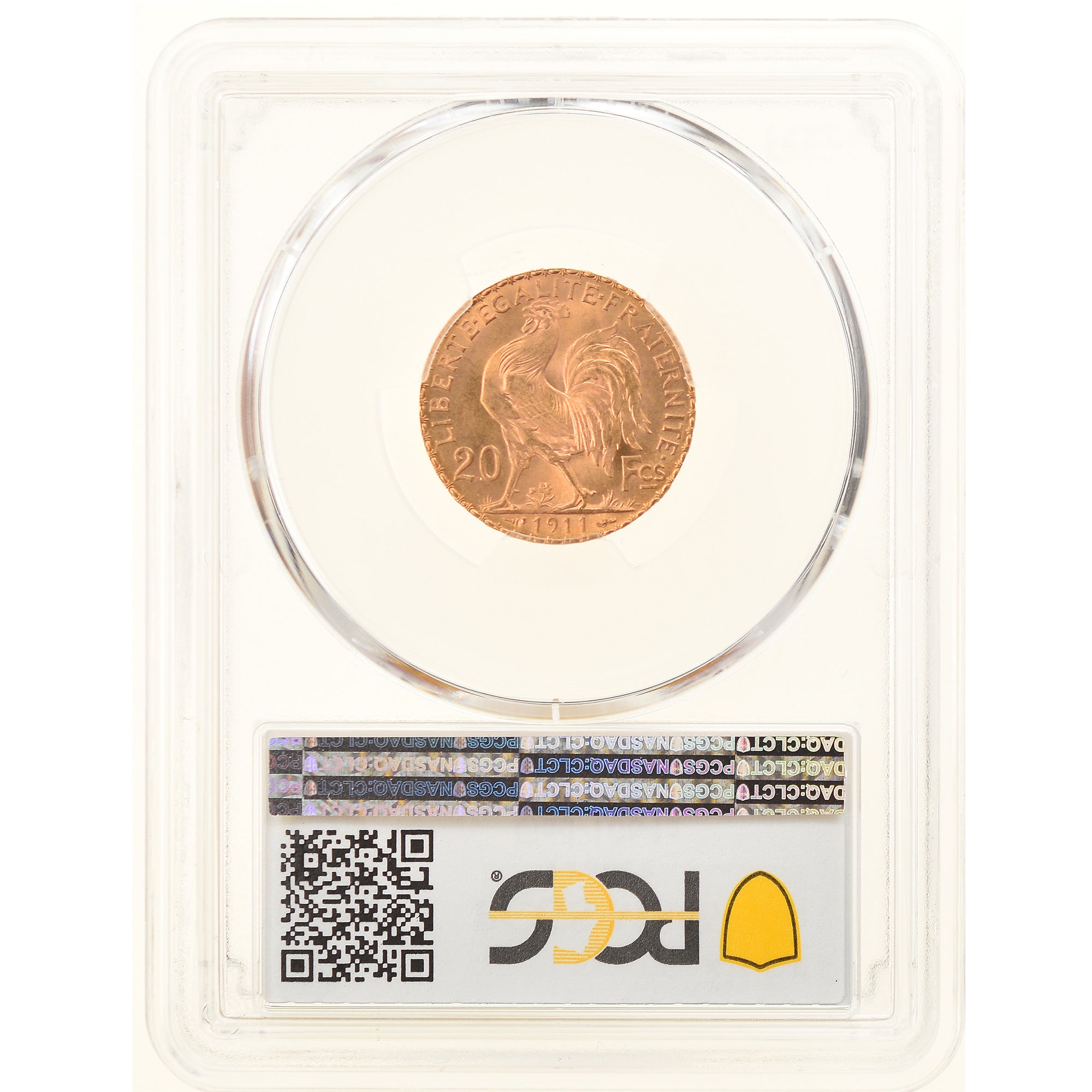 Coin, France, Marianne, 20 Francs, 1911, PCGS, MS66, MS(65-70), Gold, KM:857