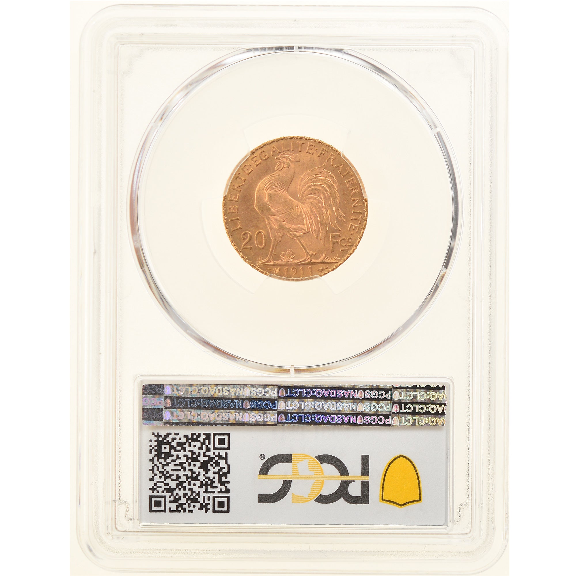 Coin, France, Marianne, 20 Francs, 1911, PCGS, MS66, MS(65-70), Gold, KM:857