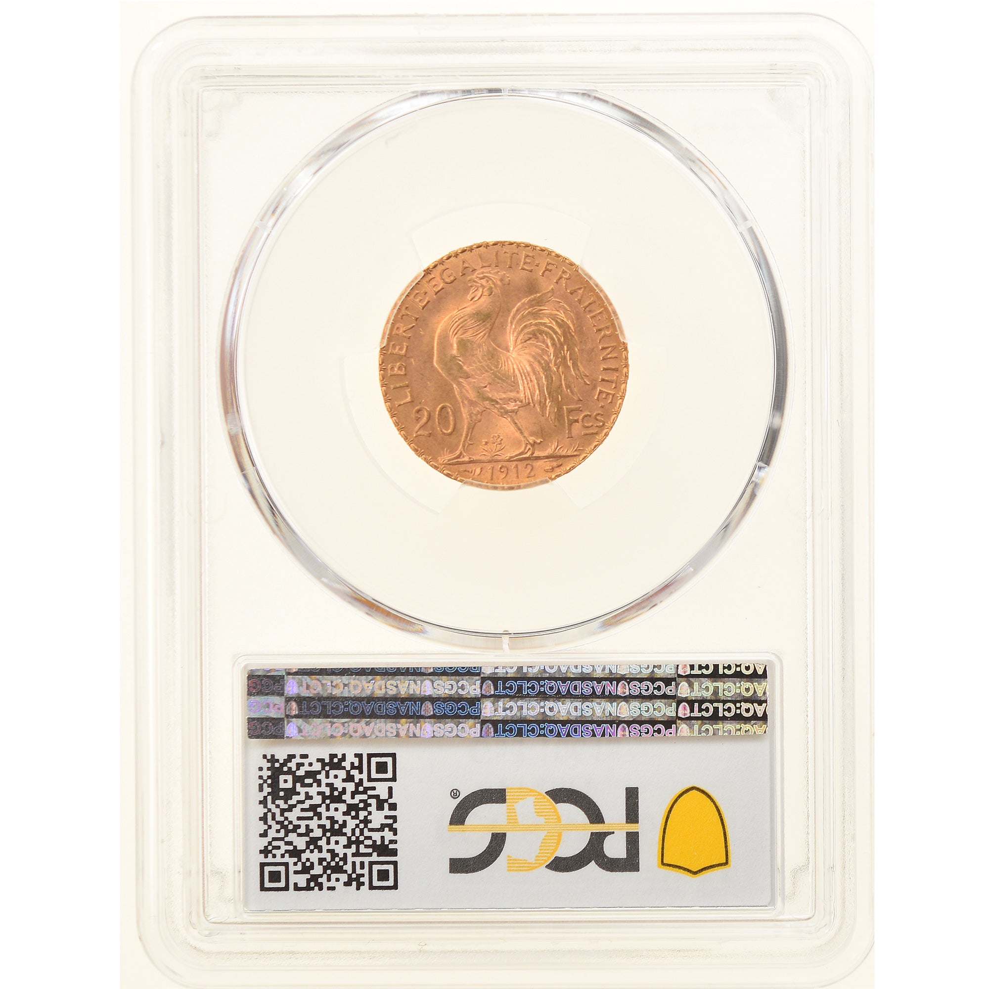 Coin, France, Marianne, 20 Francs, 1912, PCGS, MS66, MS(65-70), Gold, KM:857