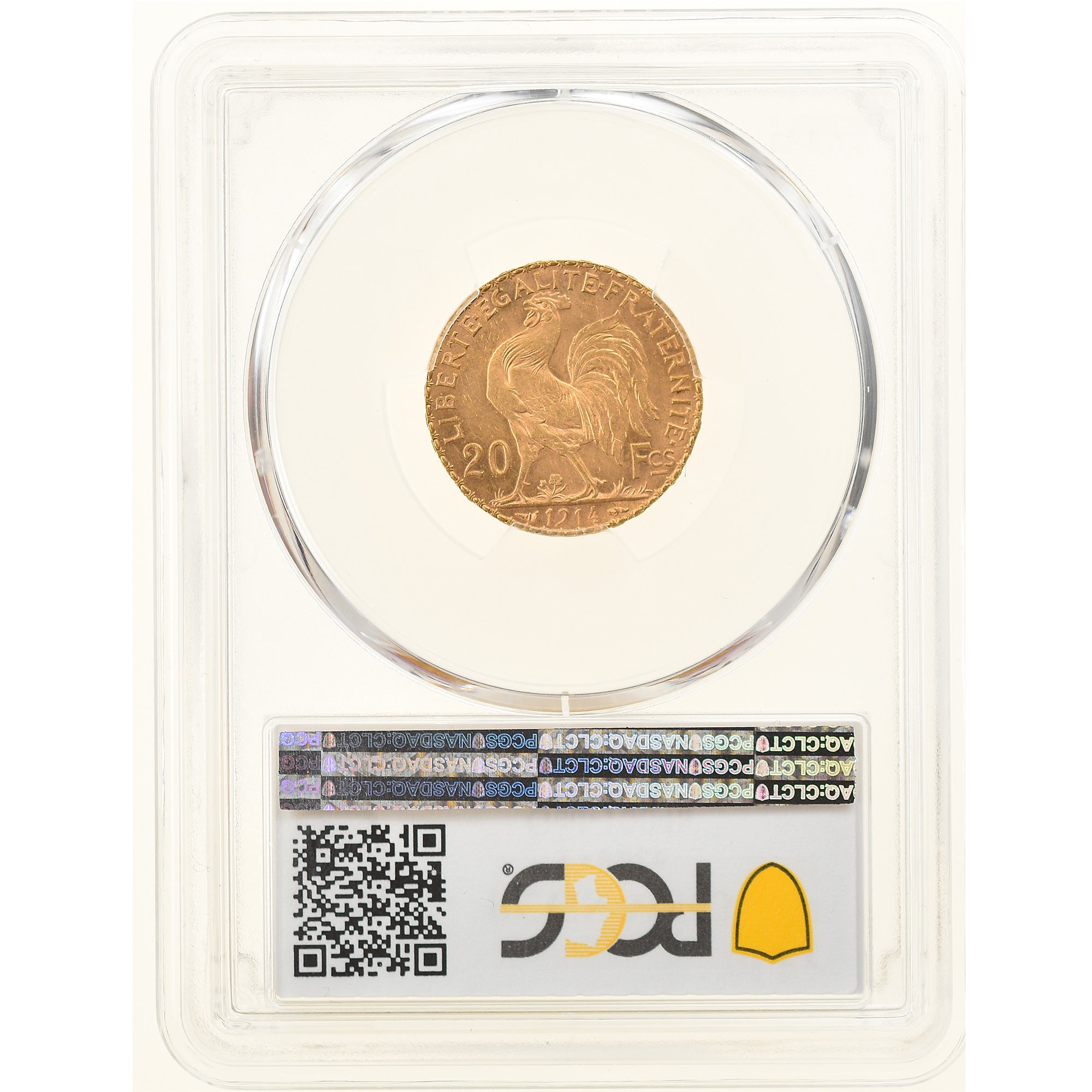 Coin, France, Marianne, 20 Francs, 1914, PCGS, MS63, MS(63), Gold, KM:857