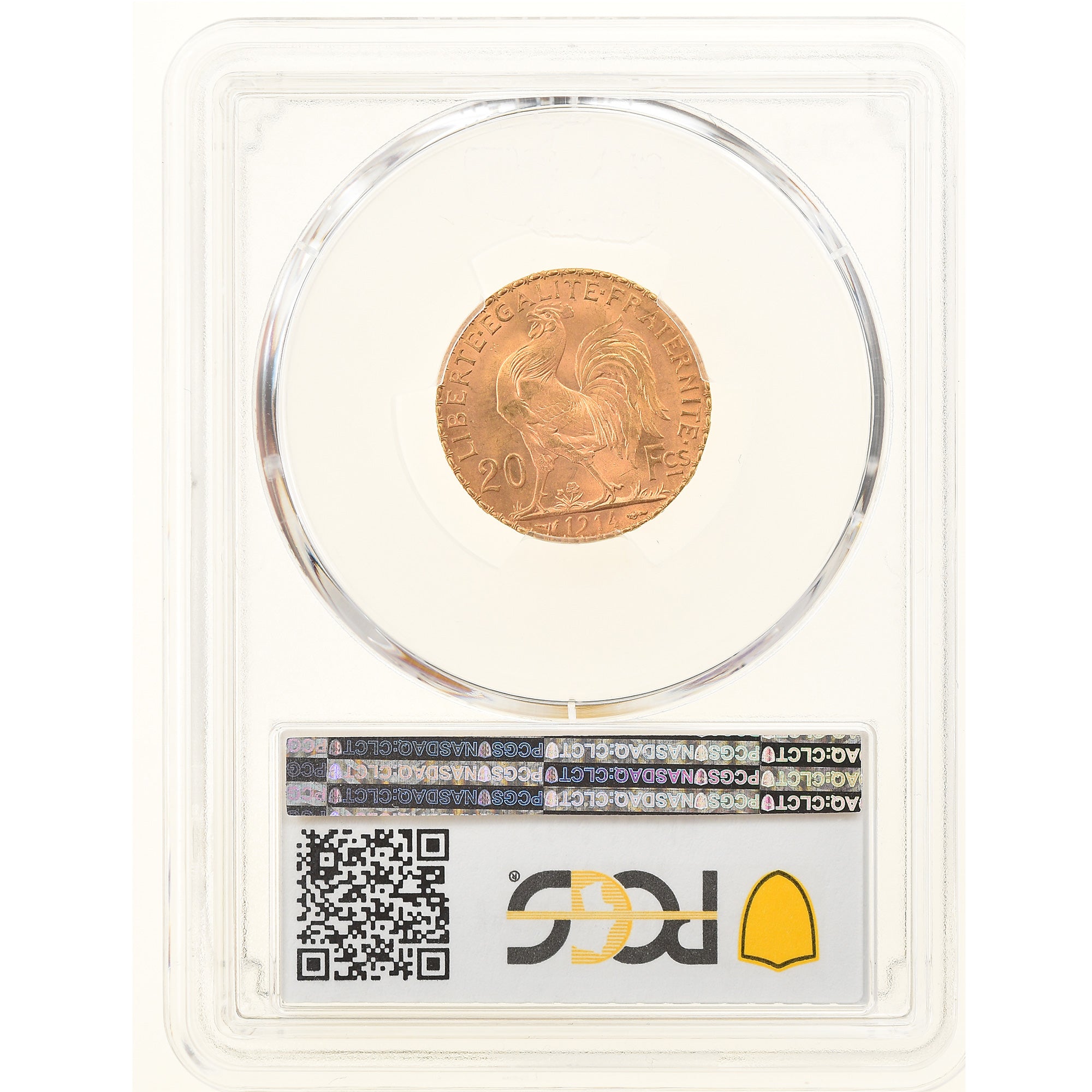Monnaie, France, Marianne, 20 Francs, 1914, Paris, PCGS, MS66+, FDC, Or