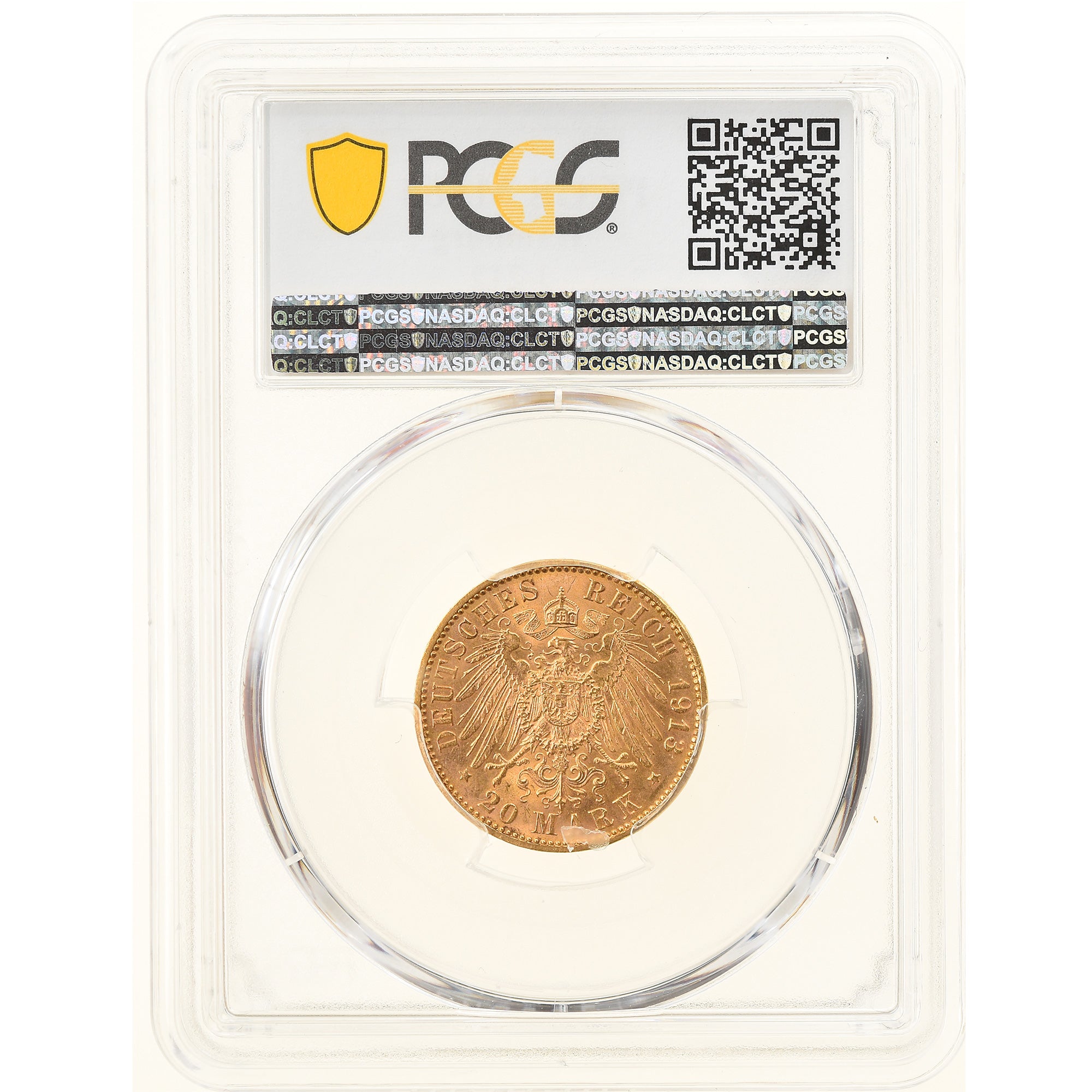 Moneda, Estados alemanes, HAMBURG, 20 Mark, 1913, Hamburg, PCGS, MS65, FDC, Oro