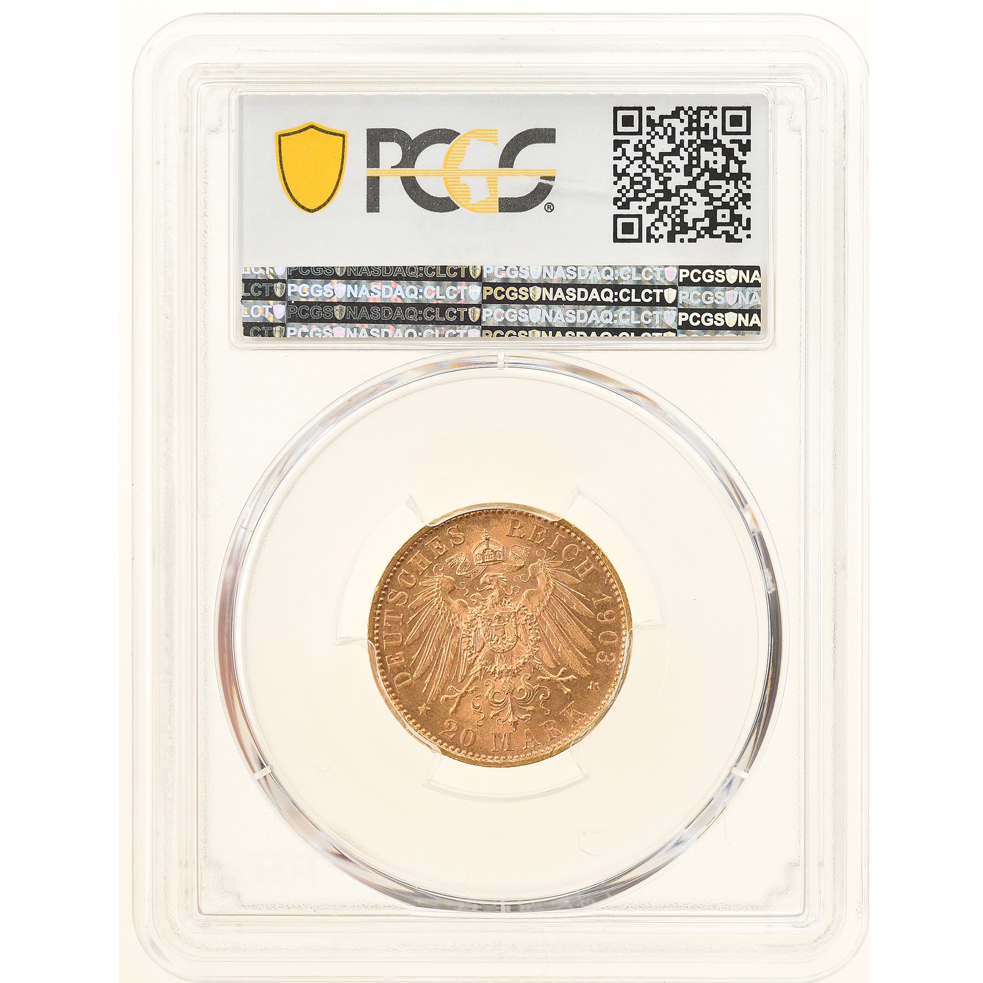 Monnaie, Etats allemands, SAXONY-ALBERTINE, Georg, 20 Mark, 1903, Muldenhütten