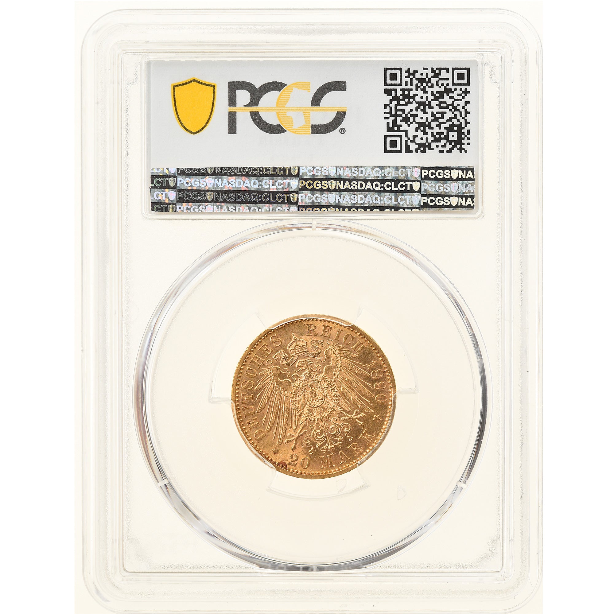 Münze, Deutsch Staaten, PRUSSIA, Wilhelm II, 20 Mark, 1890, Berlin, PCGS, MS63