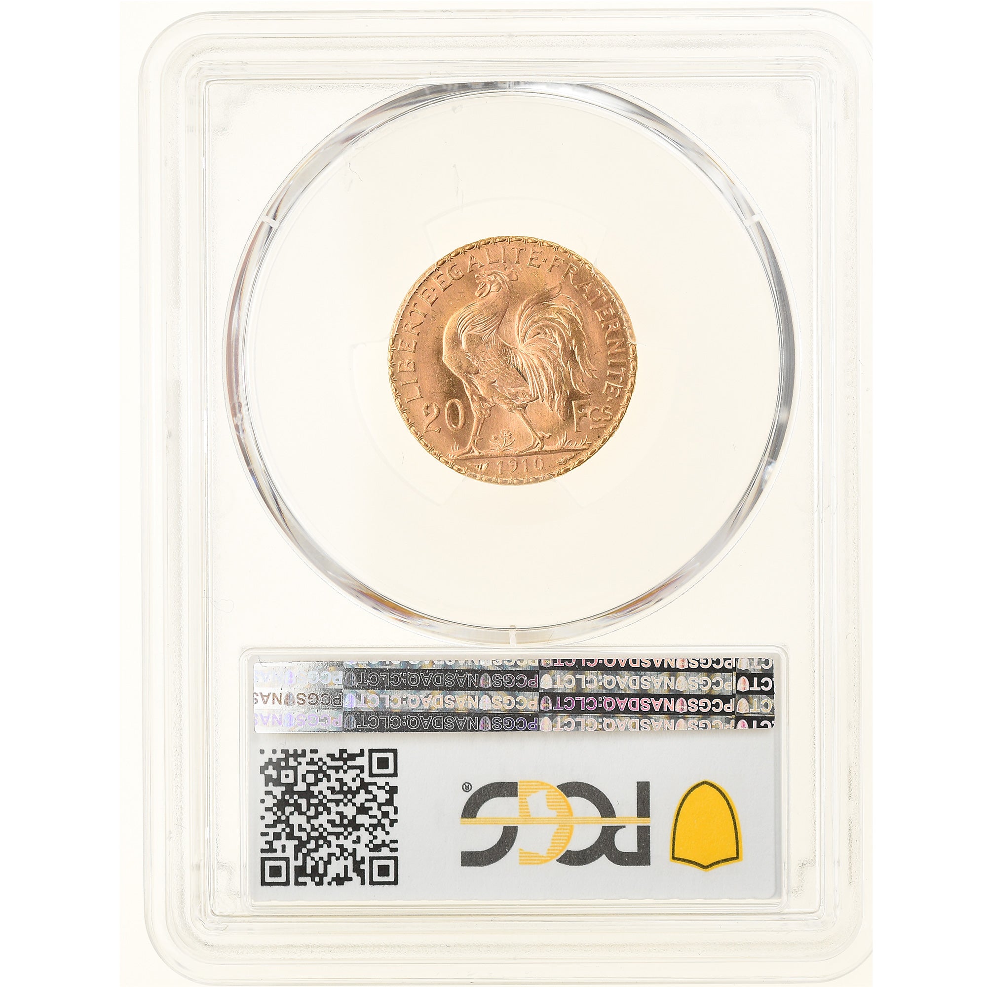 Coin, France, Marianne, 20 Francs, 1910, Paris, PCGS, MS65, MS(65-70), Gold