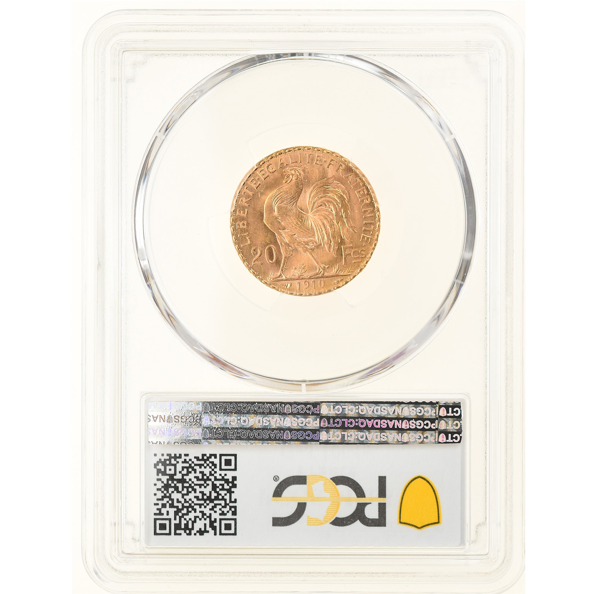 Coin, France, Marianne, 20 Francs, 1910, Paris, PCGS, MS65, MS(65-70), Gold