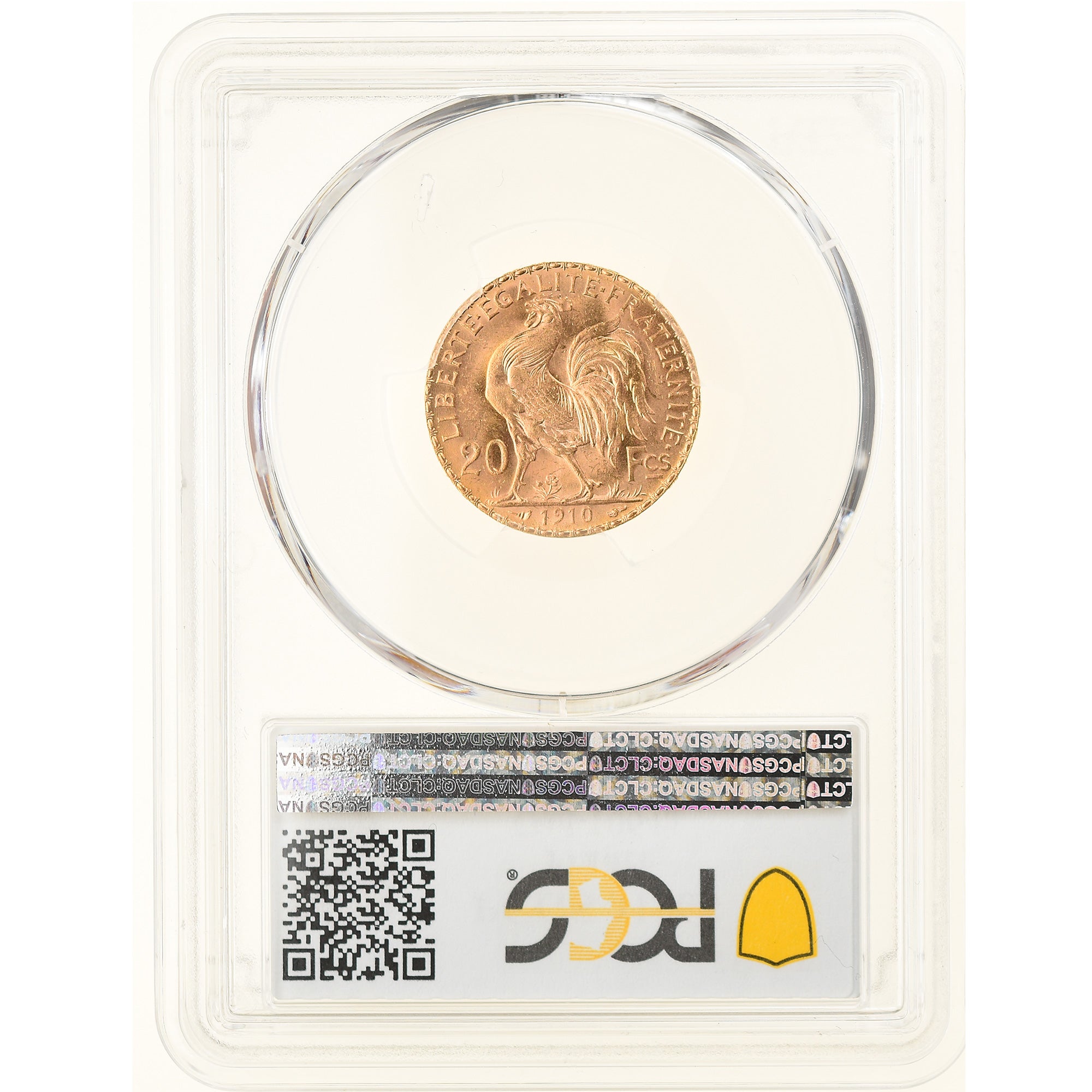 Coin, France, Marianne, 20 Francs, 1910, Paris, PCGS, MS65, MS(65-70), Gold