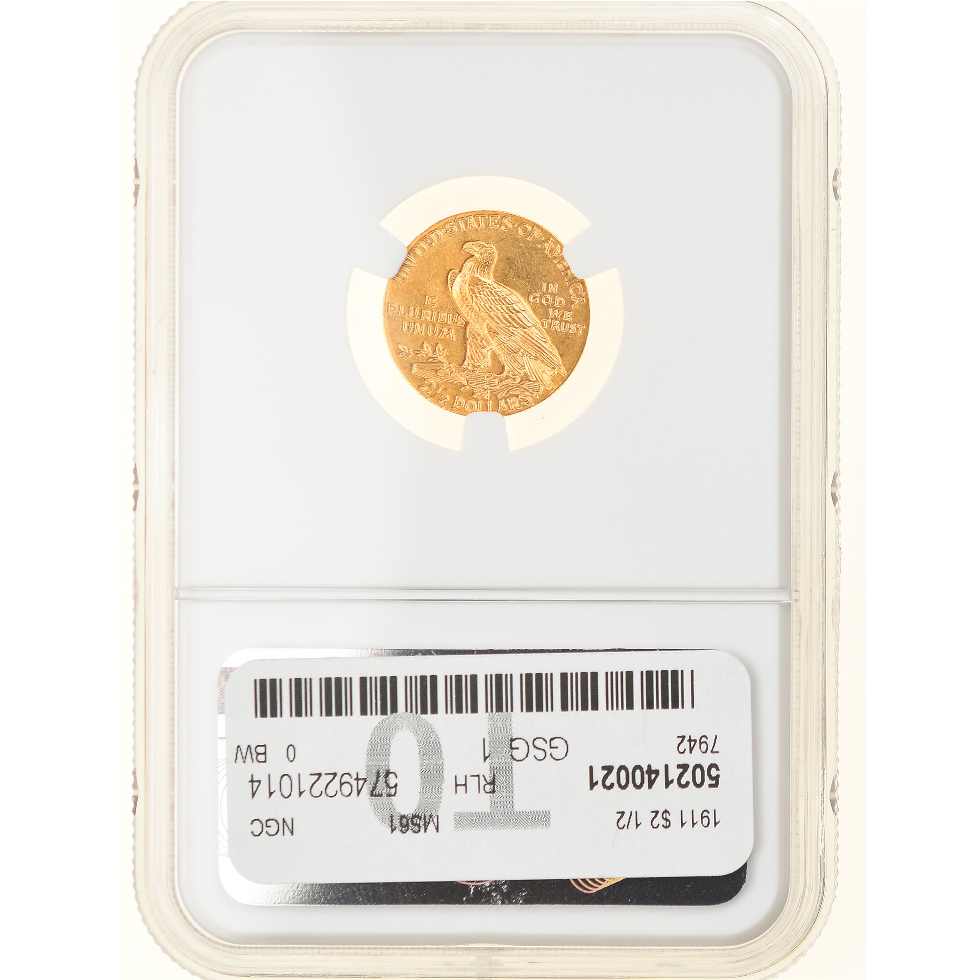 Munten, Verenigde Staten, Indian Head, $2.50, Quarter Eagle, 1911, U.S. Mint