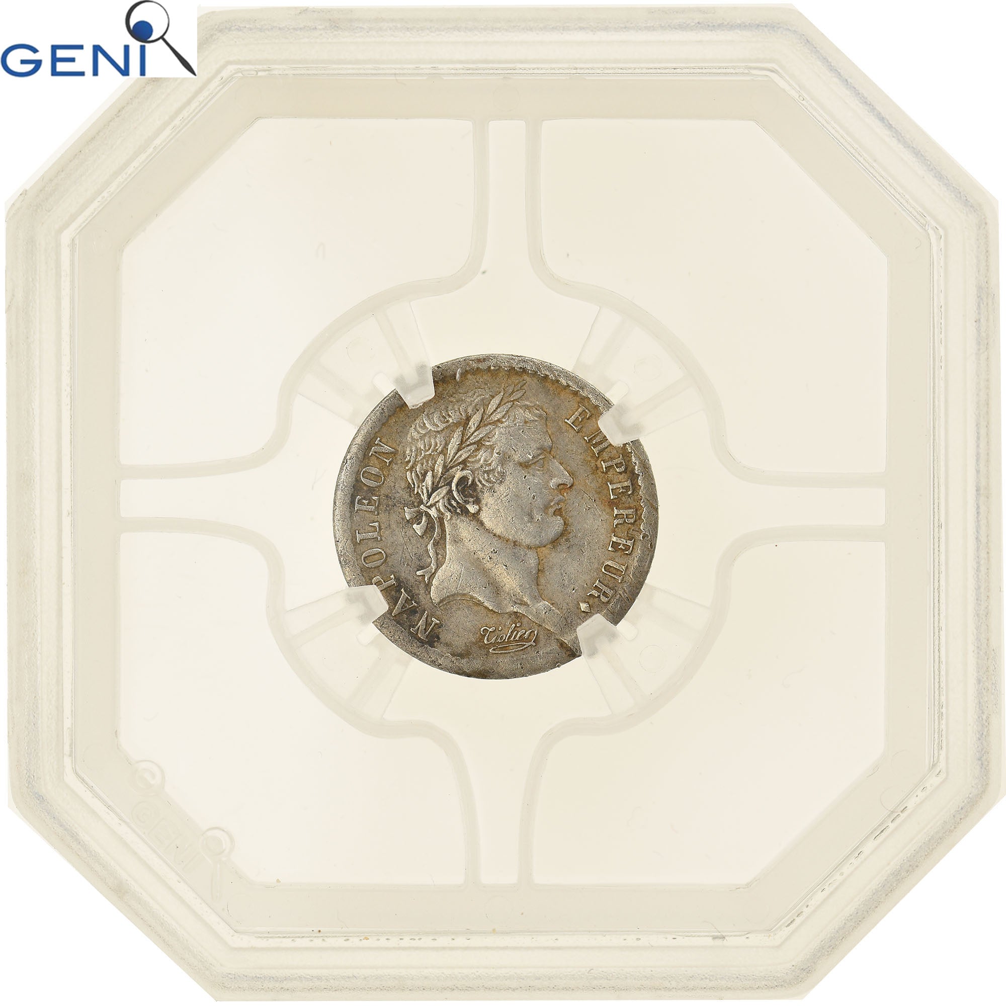 Monnaie, France, Napoléon I, 1/2 Franc, 1809, Bordeaux, Rare, GENI, AU Details