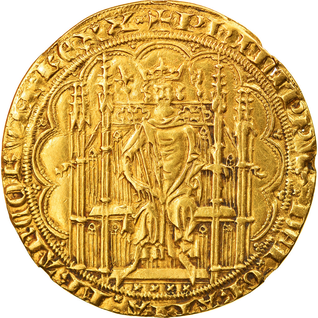 Coin, France, Philippe VI, Chaise d'or, EF(40-45), Gold, Duplessy:249