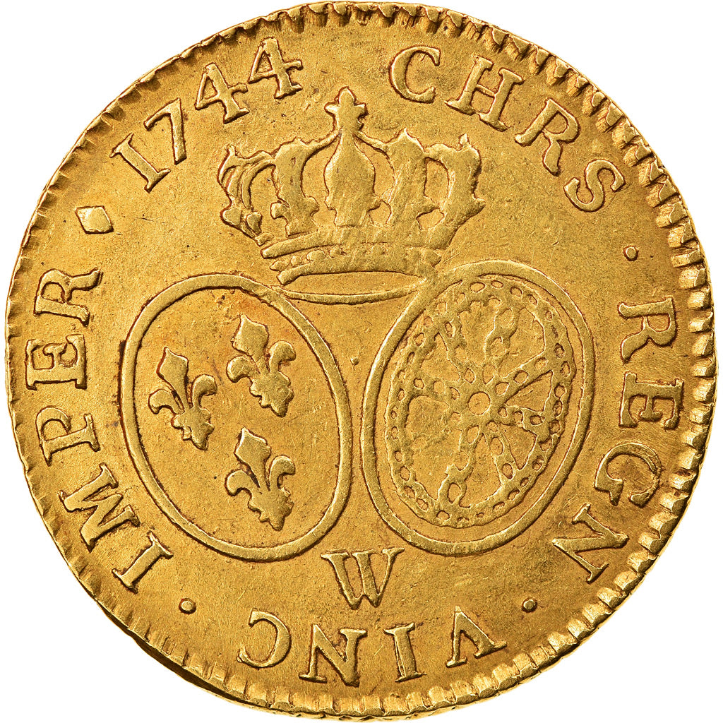 Monnaie, France, Louis XV, Louis d'or au bandeau, Louis d'Or, 1744, Lille, TTB