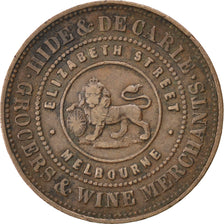Coin, Australia, Victoria, 1/2 Penny, 1857, EF(40-45), Copper, KM:Tn103