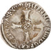 Munten, Frankrijk, Henri IV, 1/8 d'écu à la croix feuillue de face, 1599