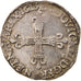 Moneda, Francia, Louis XIII, 1/4 Écu à la croix, 1/4 Ecu, 1613, Rennes, MBC