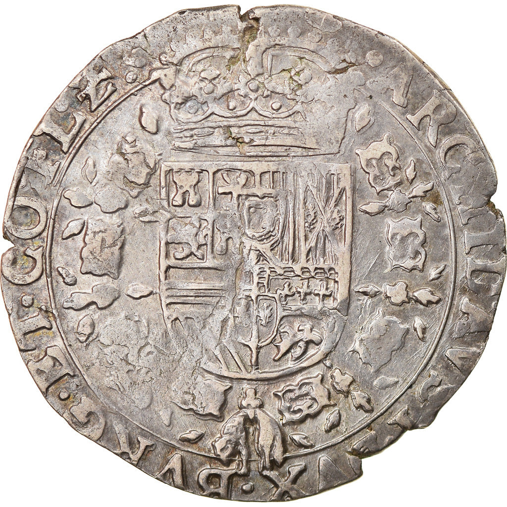 Munten, Lage Spaanse landen, Vlaanderen, Filip IV, 1/4 Patagon, 1624, Bruges