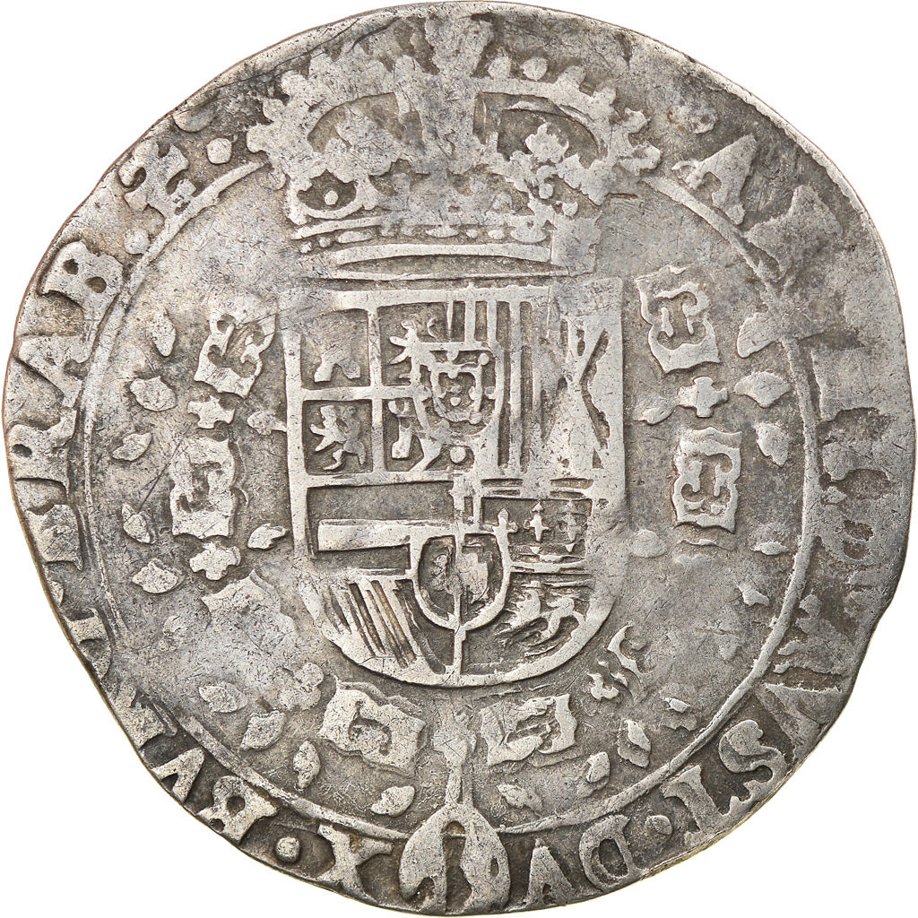 Coin, Spanish Netherlands, BRABANT, Philip IV, 1/4 Patagon, 1656, Antwerp