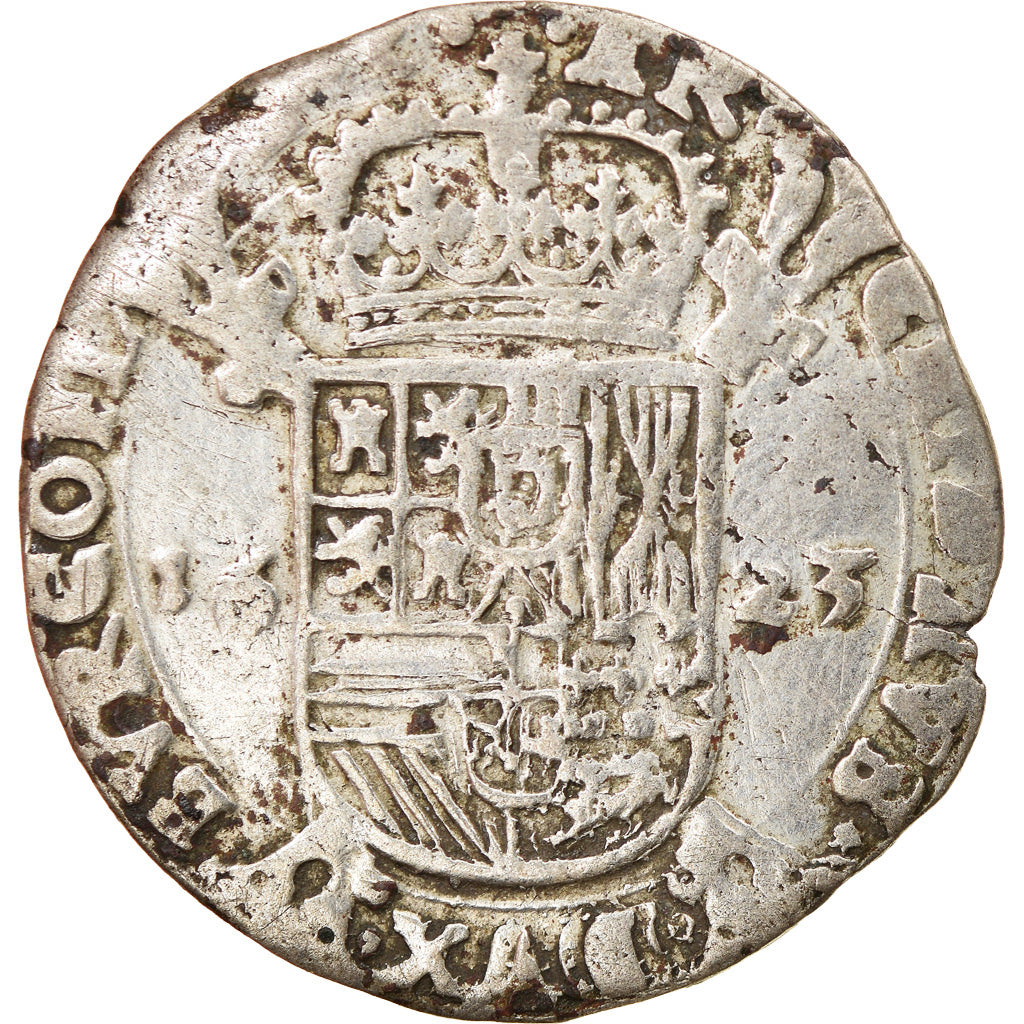 Coin, Spanish Netherlands, Flanders, Philip IV, Escalin, 1623, Bruges