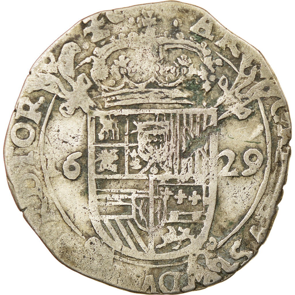 Coin, Spanish Netherlands, Philip IV, Escalin, 1629, Tournai, VF(30-35), Silver
