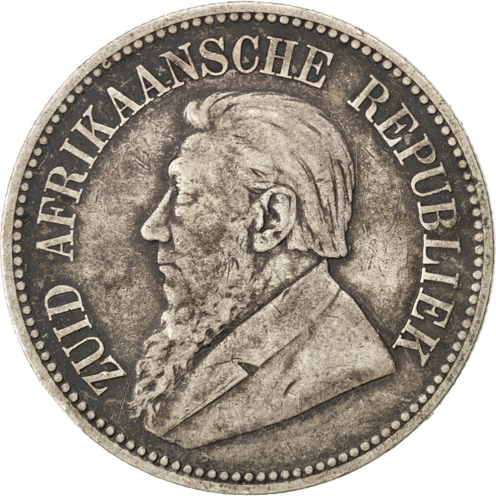 Afrique du Sud, République, 2 1/2 Shillings 1895, KM 7