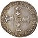 Moneda, Francia, Henri IV, 1/4 d'écu à la croix feuillue de face, 1591