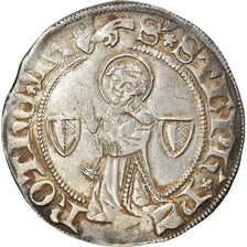 Munten, Frankrijk, Gros, c. 1406-1415, Metz, ZF, Zilver, Boudeau:1659