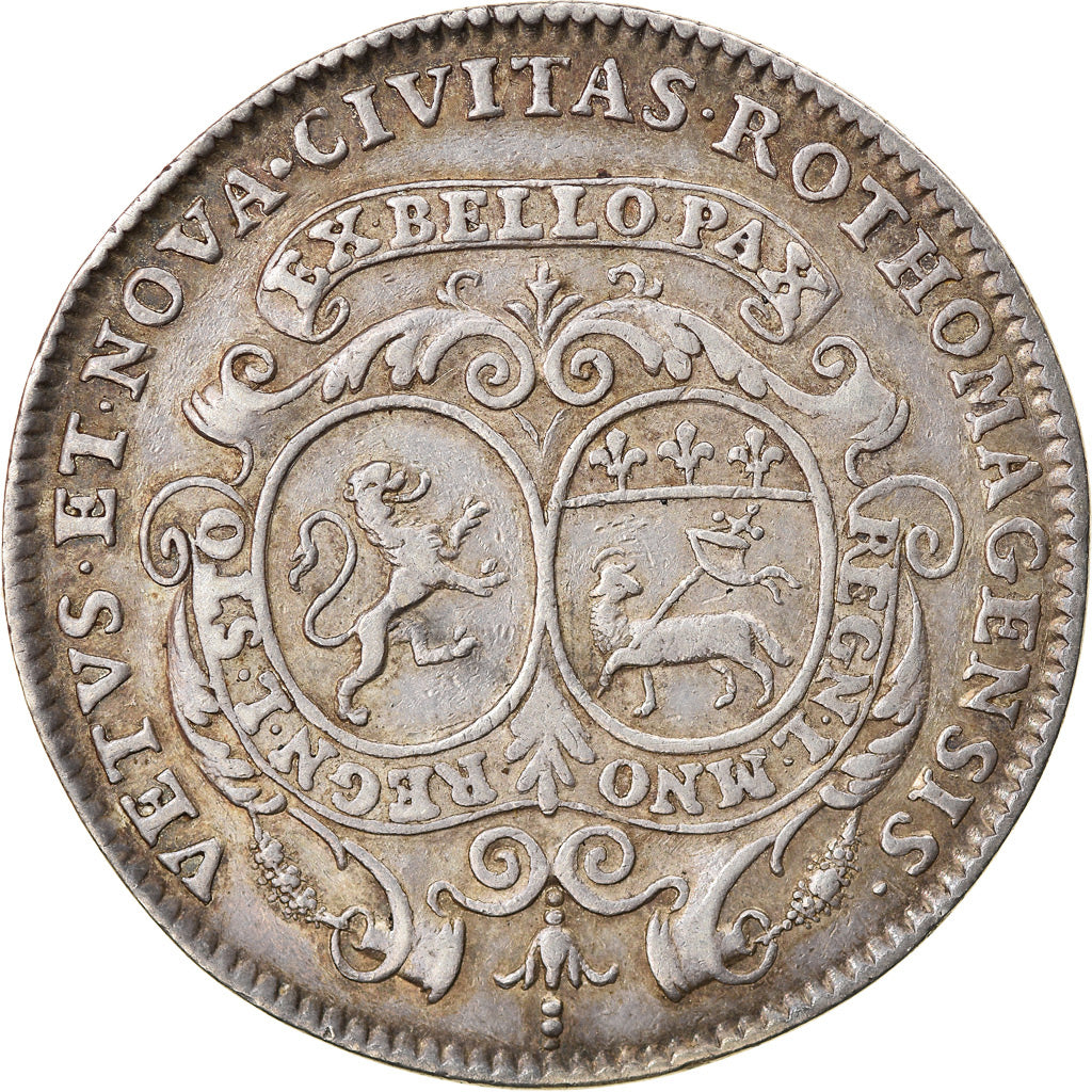 France, Jeton, Louis XIV, Ville de Rouen, 1699, TTB, Argent, Feuardent:6199