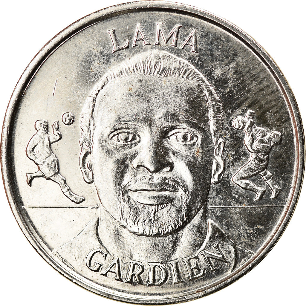France, Jeton, Équipe de France de Football, Lama, gardien, 1999, TTB, Nickel