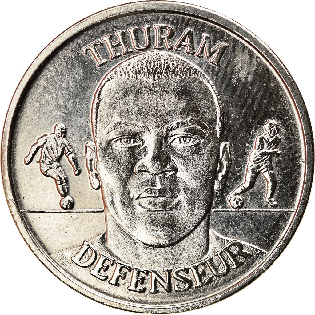 France, Jeton, Equipe de France de Football, Thuram, Défenseur, 1999, TTB