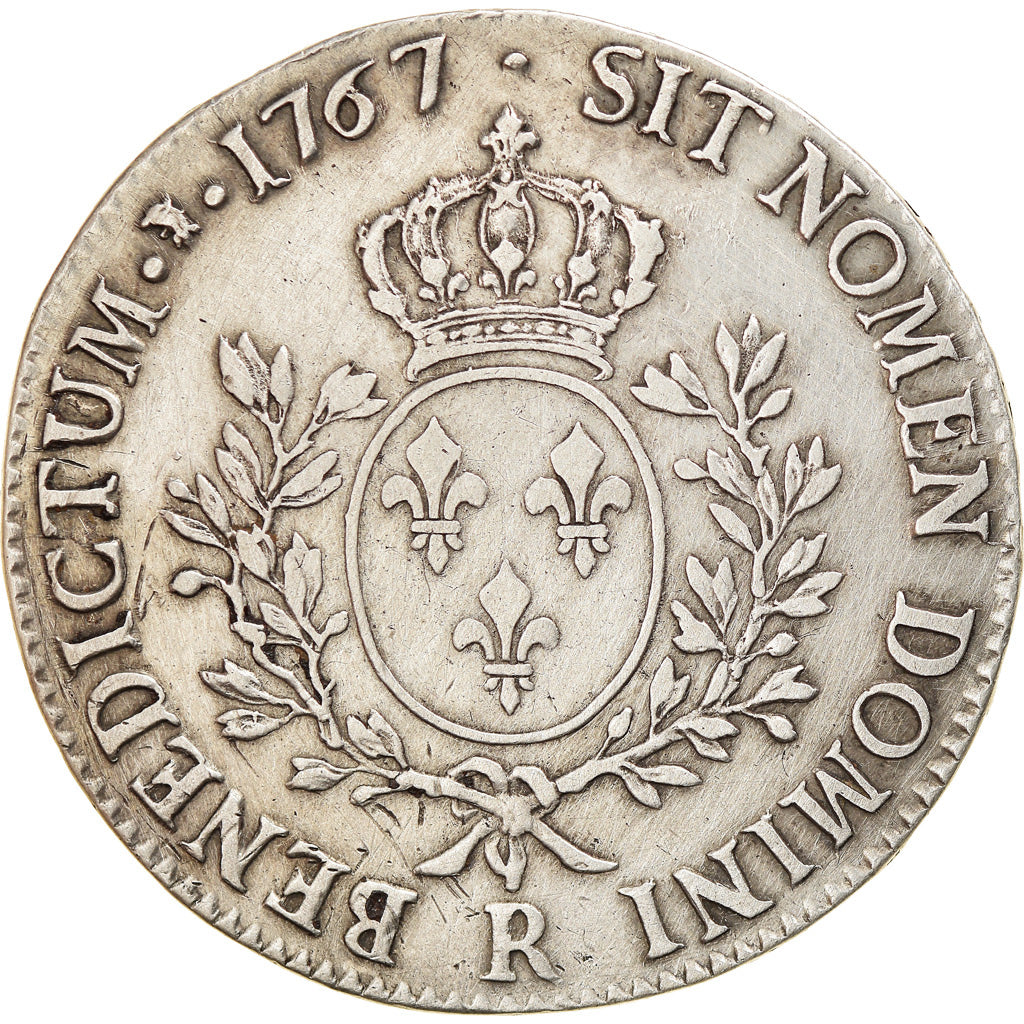 Coin, France, Écu au bandeau, 1767, Orléans, Rare, AU(50-53), Silver