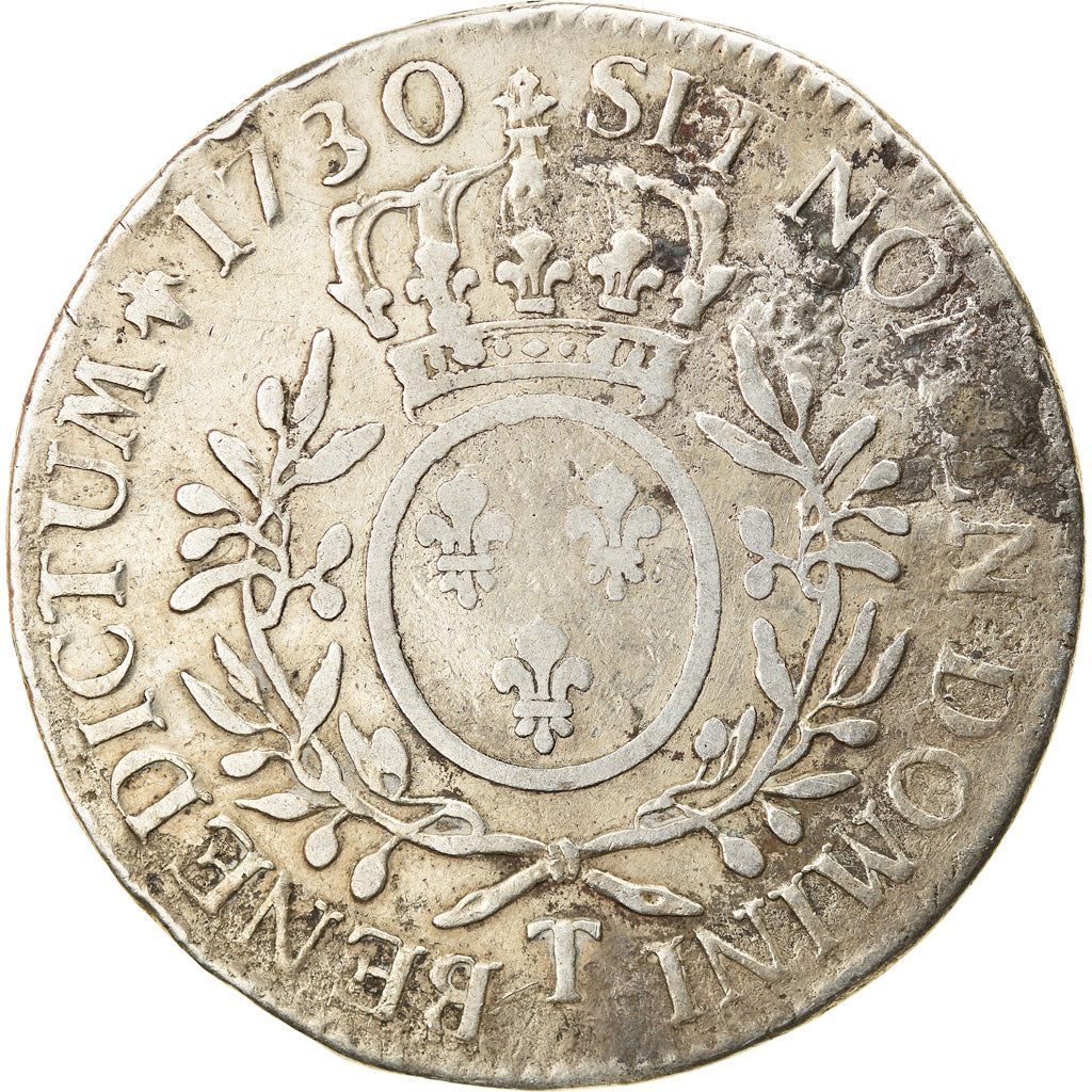 Münze, Frankreich, Louis XV, Écu aux branches d'olivier, Ecu, 1730, Nantes, S