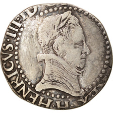 Monnaie, France, Henri III, 1/4 Franc, 1578, La Rochelle, TB+, Argent