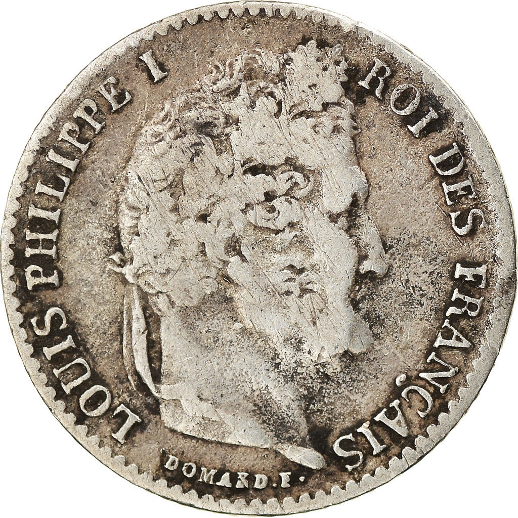 Coin, France, Louis-Philippe, 1/4 Franc, 1834, Paris, VF(30-35), Silver