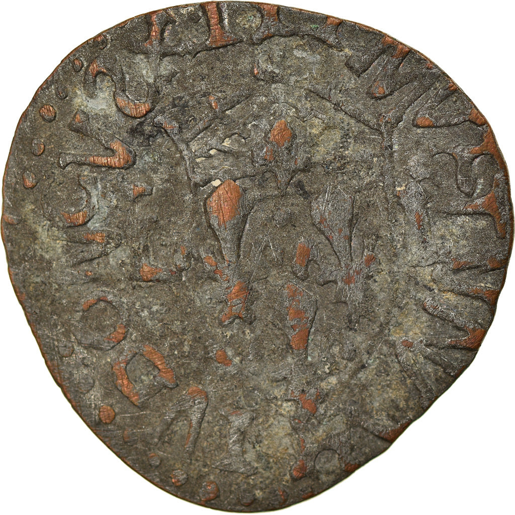Moneta, Francia, Louis XIII, Douzain huguenot, Uncertain date, La Rochelle