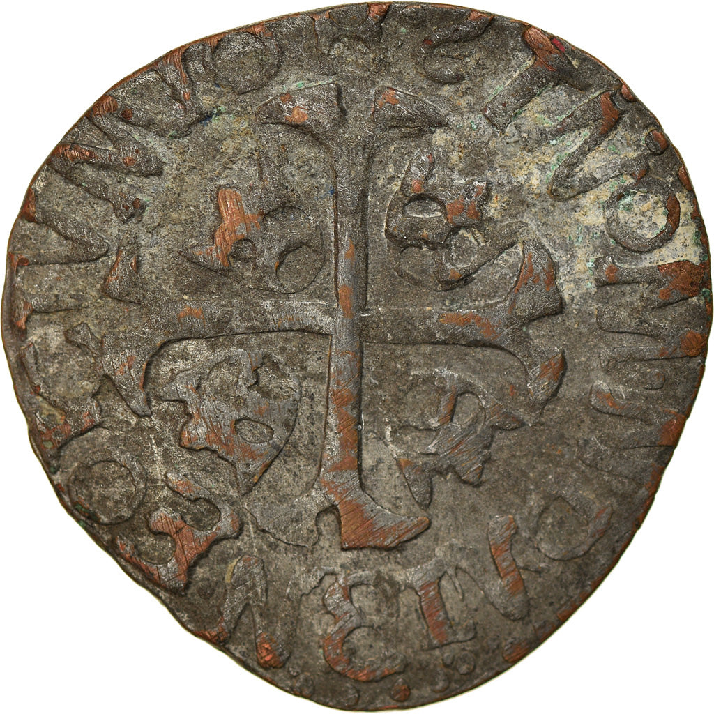 Moneta, Francia, Louis XIII, Douzain huguenot, Uncertain date, La Rochelle
