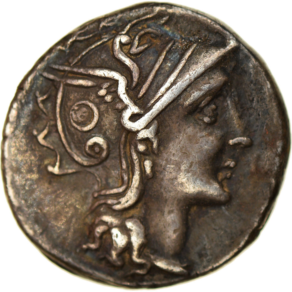 Coin, Claudia, Denarius, 110-109 BC, Roma, EF(40-45), Silver, Crawford:300/1