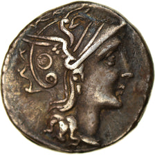 Coin, Claudia, Denarius, 110-109 BC, Roma, EF(40-45), Silver, Crawford:300/1
