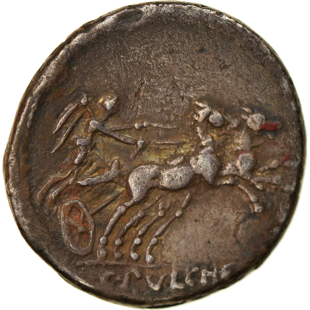 Coin, Claudia, Denarius, 110-109 BC, Roma, EF(40-45), Silver, Crawford:300/1