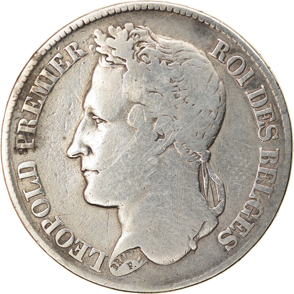 Coin, Belgium, Leopold I, 2 Francs, 2 Frank, 1843, VF(20-25), Silver, KM:9.2