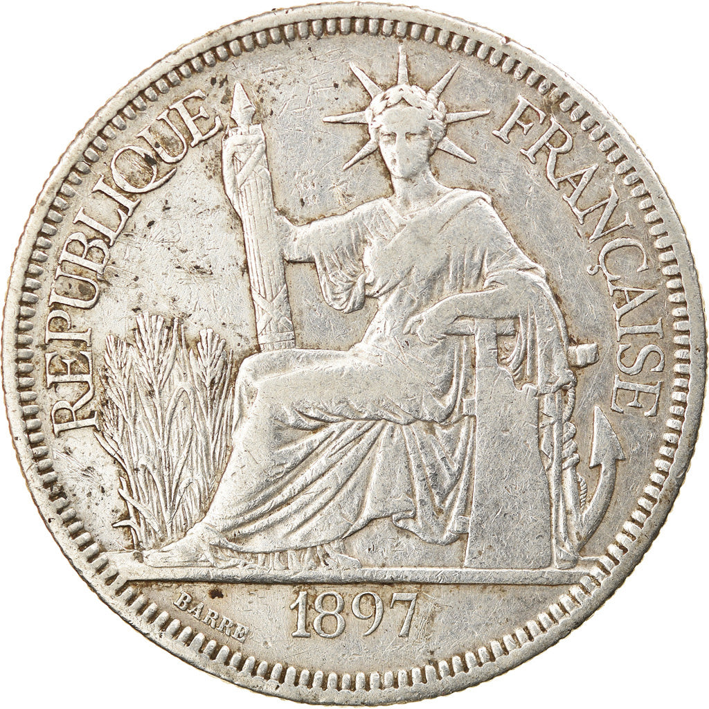 Monnaie, FRENCH INDO-CHINA, Piastre, 1897, Paris, TTB, Argent, KM:5a.1