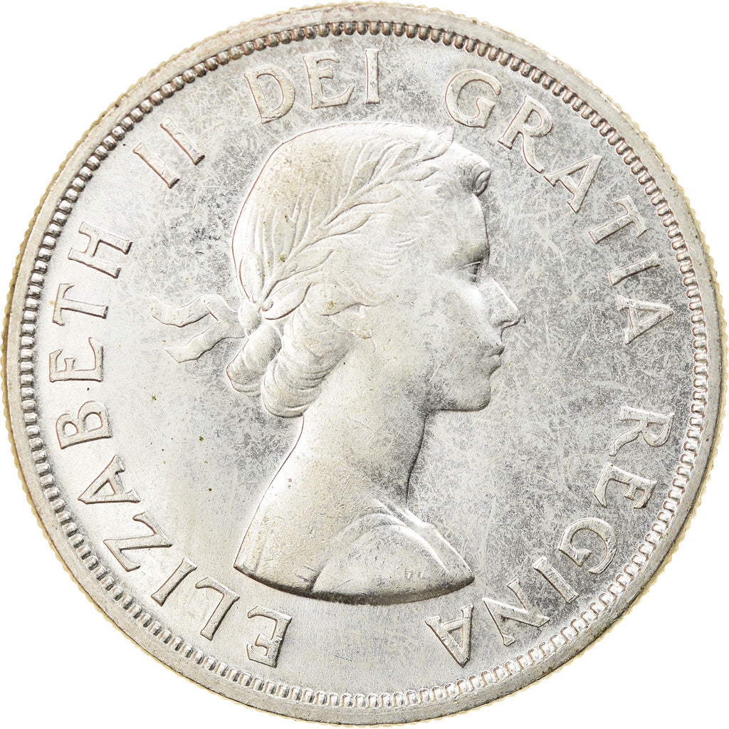 Coin, Canada, Elizabeth II, Dollar, 1958, Royal Canadian Mint, Ottawa