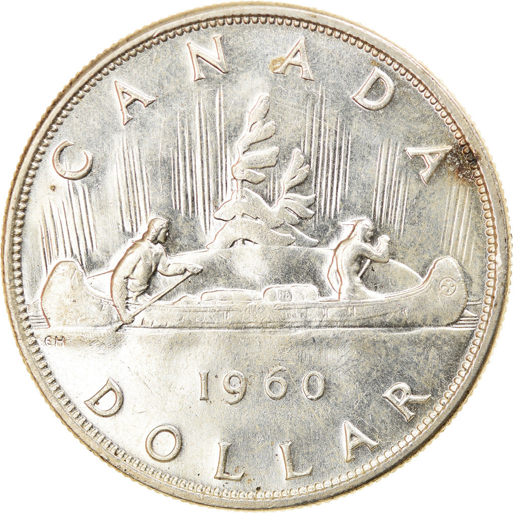 Moneda, Canadá, Elizabeth II, Dollar, 1960, Royal Canadian Mint, Ottawa, EBC