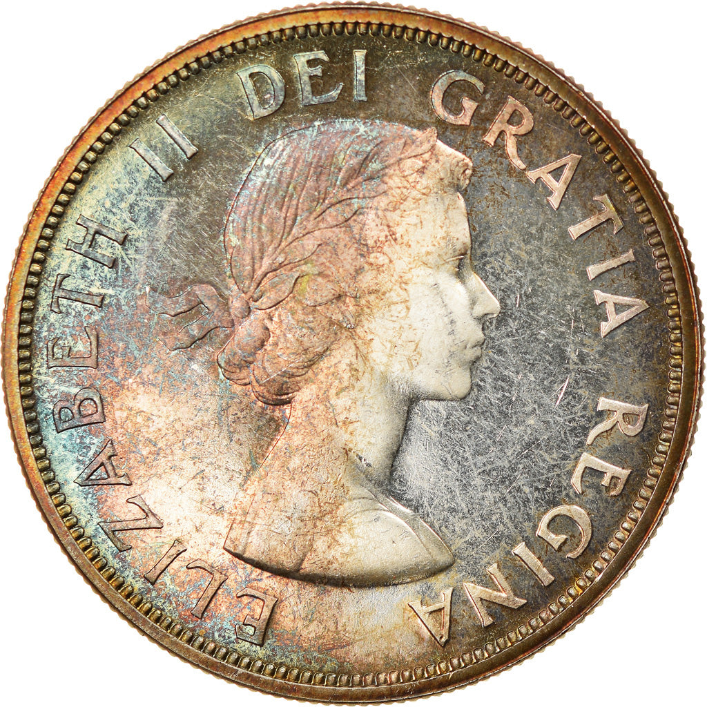 Coin, Canada, Elizabeth II, Dollar, 1962, Royal Canadian Mint, Ottawa