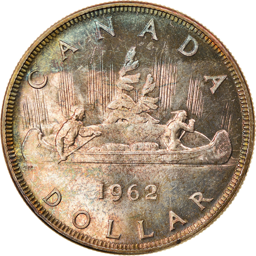 Coin, Canada, Elizabeth II, Dollar, 1962, Royal Canadian Mint, Ottawa