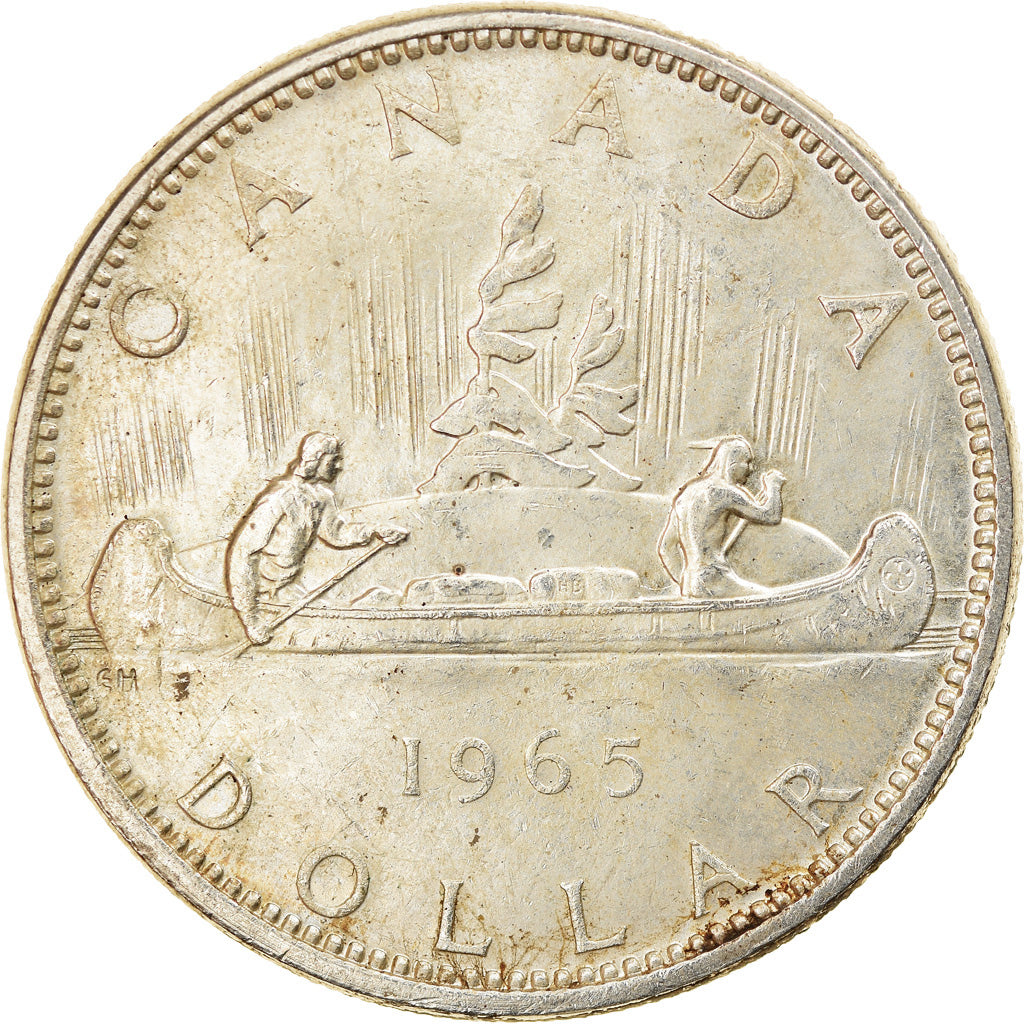 Coin, Canada, Elizabeth II, Dollar, 1965, Royal Canadian Mint, Ottawa