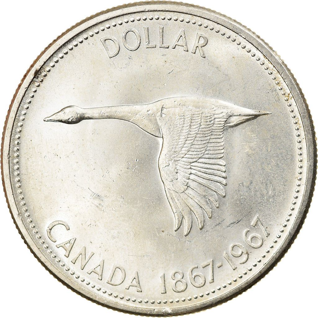 Coin, Canada, Elizabeth II, Dollar, 1967, Royal Canadian Mint, Ottawa