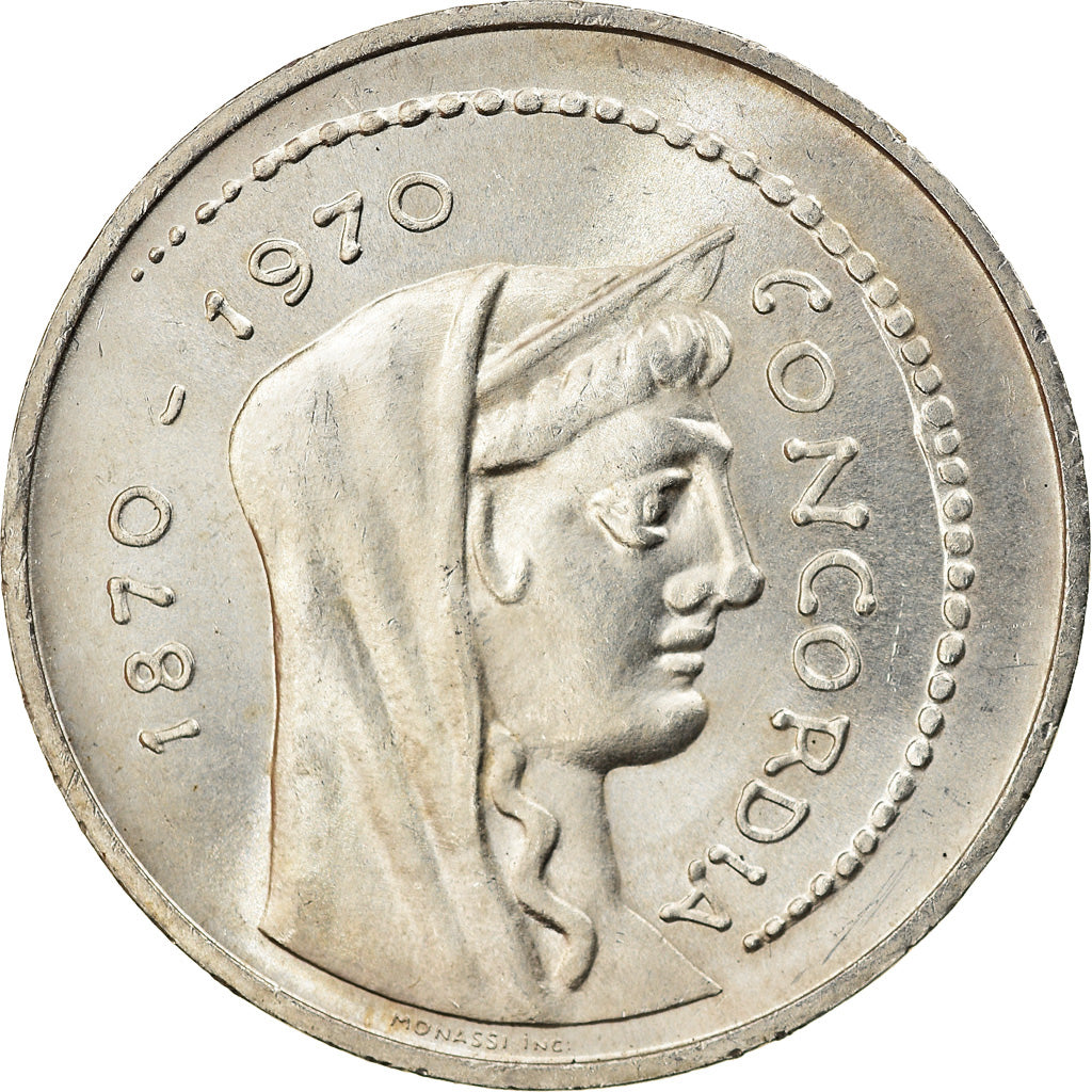 Coin, Italy, 1000 Lire, 1970, Rome, MS(60-62), Silver, KM:101