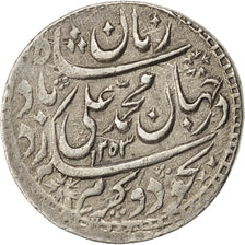 INDIA-PRINCELY STATES, Rupee, 1837, Lucknow, KM #316.3, AU(50-53), Silver, 11.17