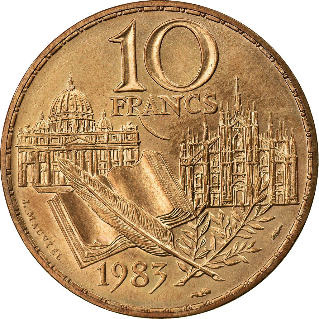 Monnaie, France, Stendhal, 10 Francs, 1983, SUP+, Nickel-Bronze, Gadoury:817
